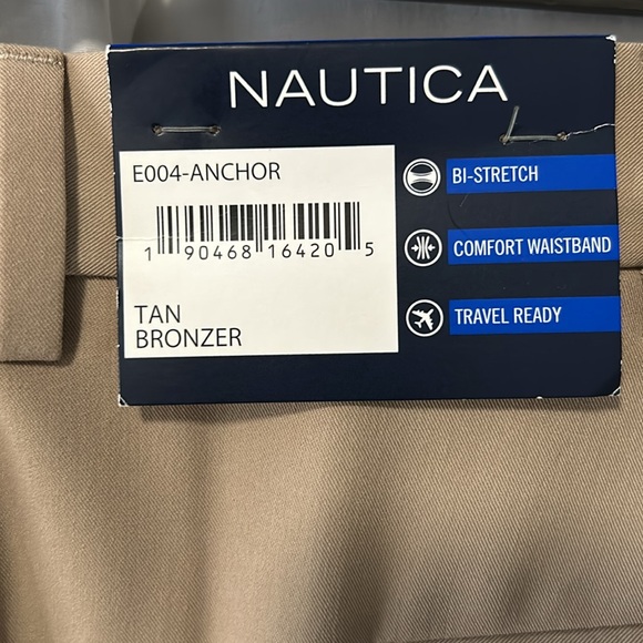 Nautica Dress Pants Flat Front 42w 32L - Picture 4 of 5